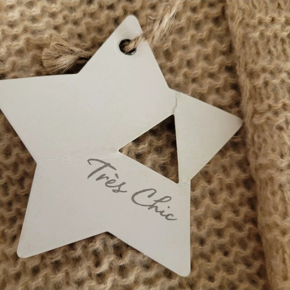 Women's  Long Detailed Sleeve Open Front Pockets Cardigan In Taupe S, M, L, XL - Picture 9 of 11